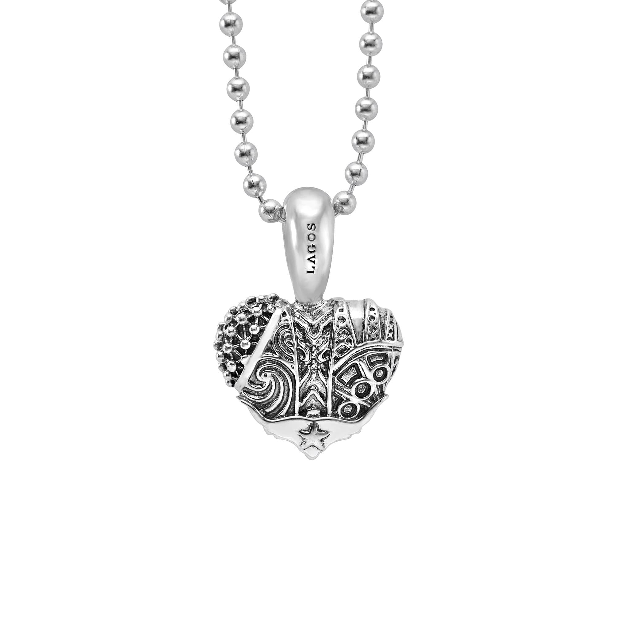 Lagos Caviar Heart Pendant Necklace - 18K Yellow Gold Pendant Necklace,  Necklaces - LAG35430 | The RealReal