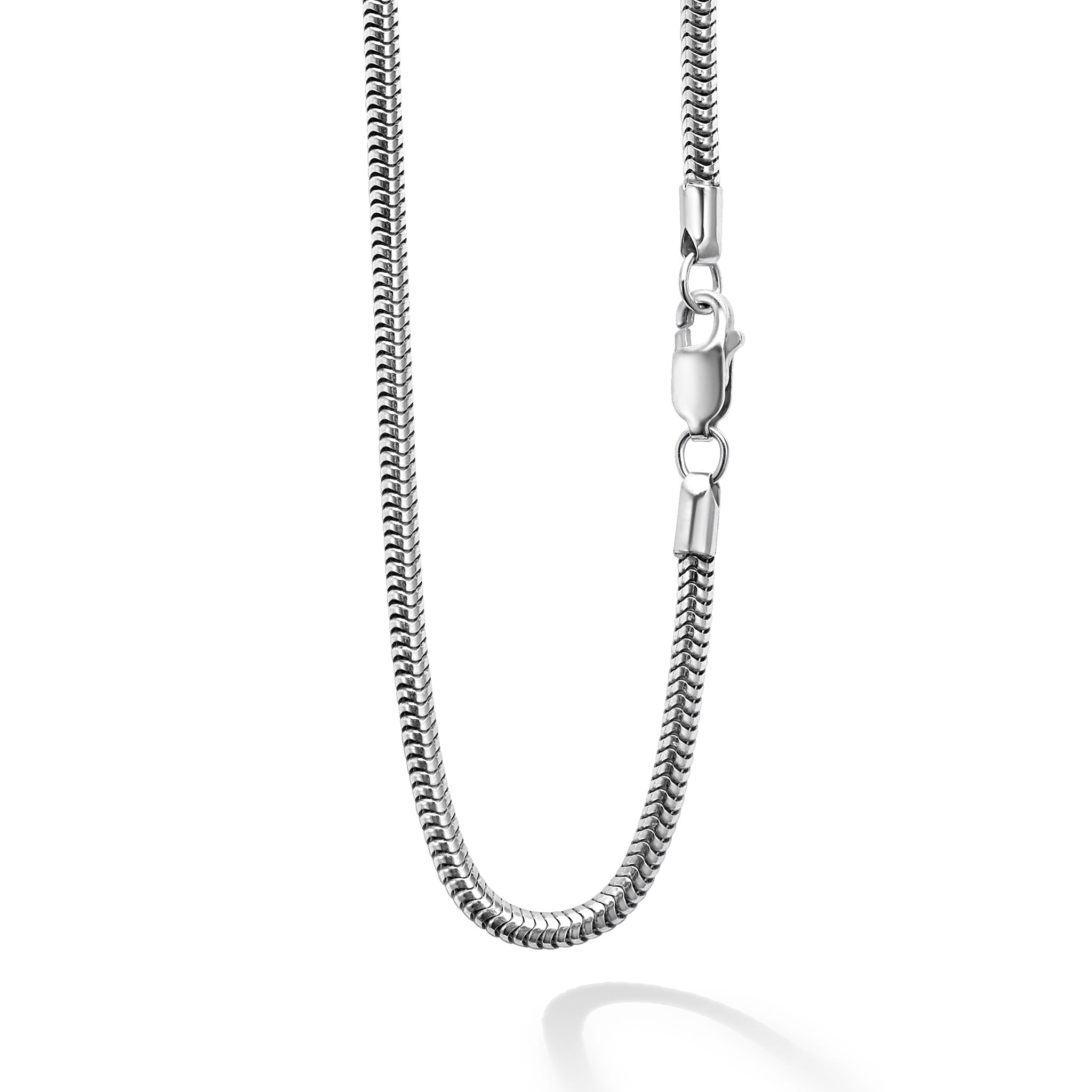 Rare Wonders Orange Sapphire and Diamond Seahorse Pendant Necklace in sterling silver and 18K gold, featuring intricate chain links and lobster-claw clasp.