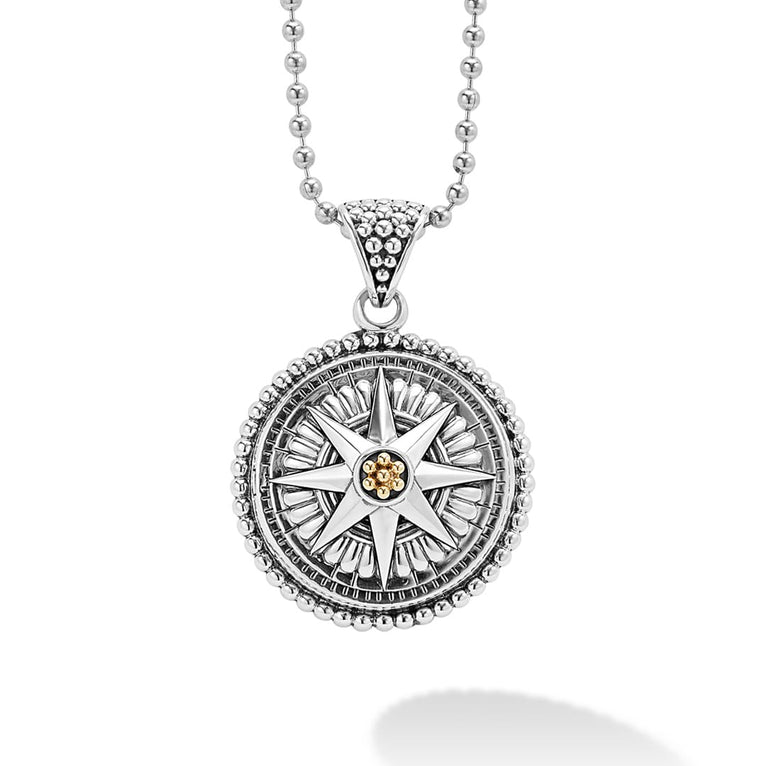 Compass Necklace Signature Caviar LAGOS Jewelry