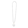 full view of engravable Oval Pendant Necklace