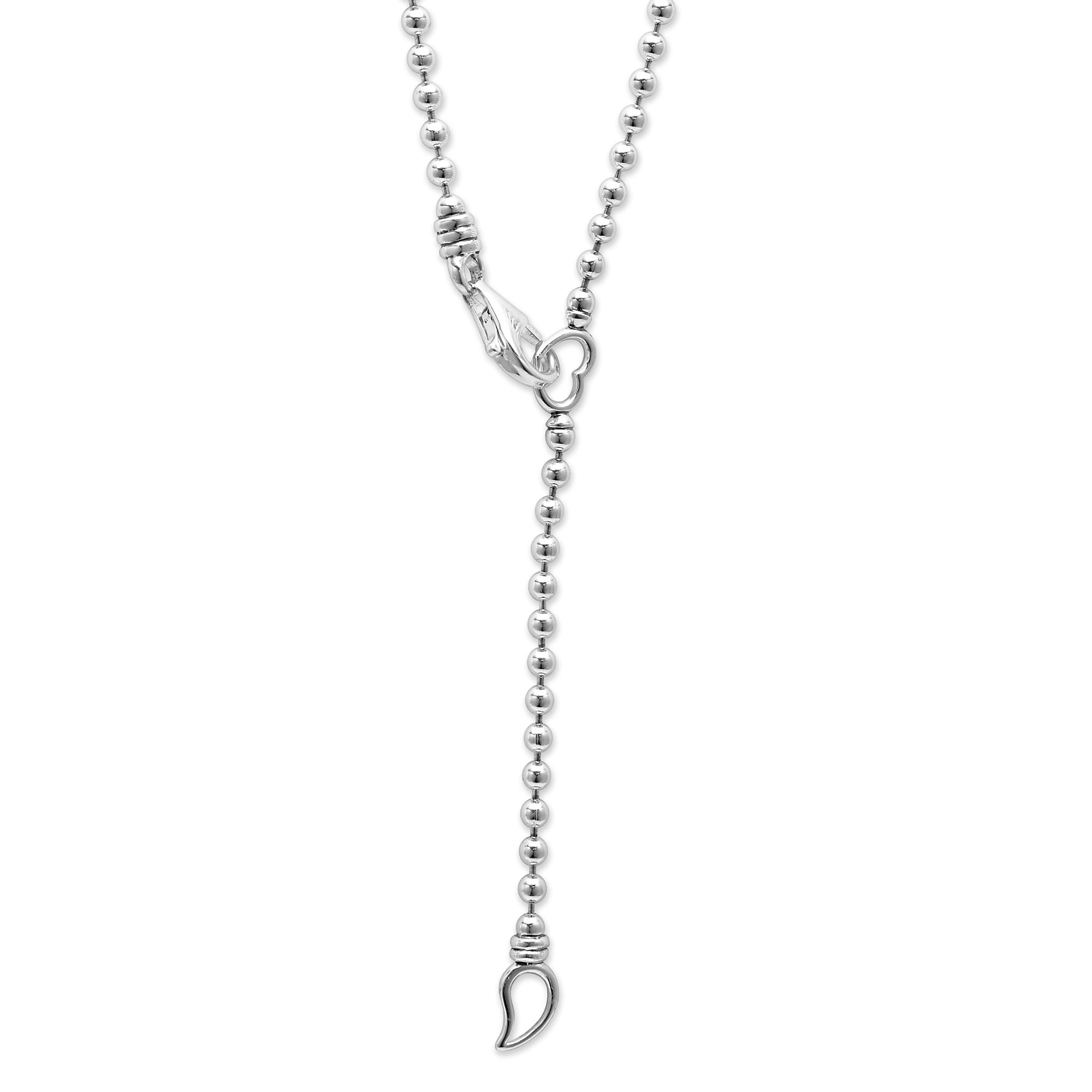 Silver Ball Chain necklace with lobster clasp
