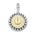 A Signature Caviar sterling silver and 18K gold initial ‘O’ charm. Charm can only be paired with chains 04-80756-ML, 04-80549-ML, 04-80946-ML or 04-10534-ML. Chain sold separately.