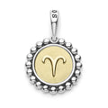 A Signature Caviar sterling silver and 18K gold Zodiac charm.