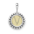 Signature Caviar Diamond V Initial Charm