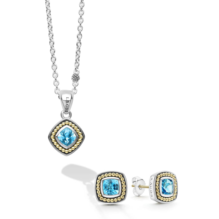 Blue topaz set on sale