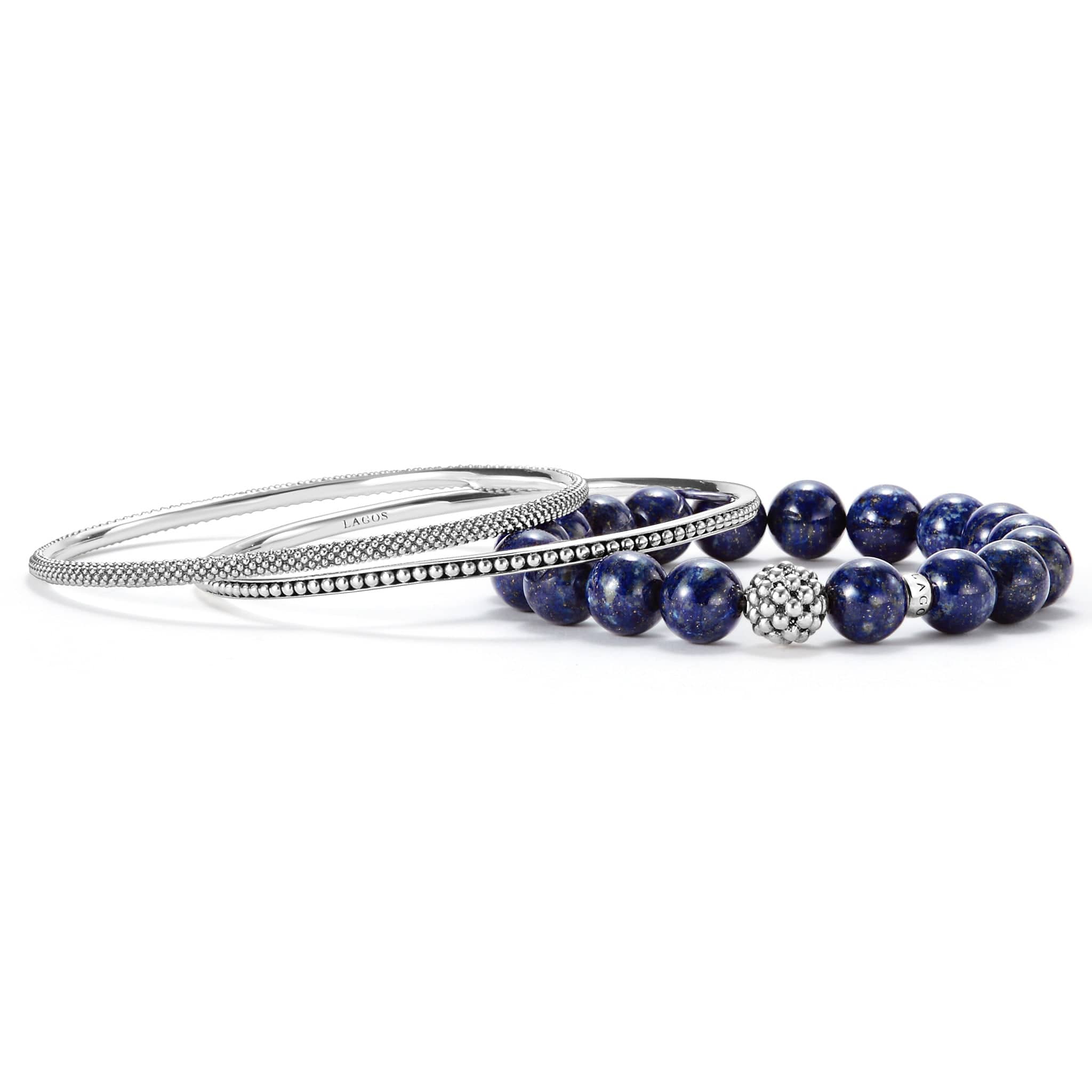 A LAGOS exclusive. Three classic bracelets to layer and make your own.