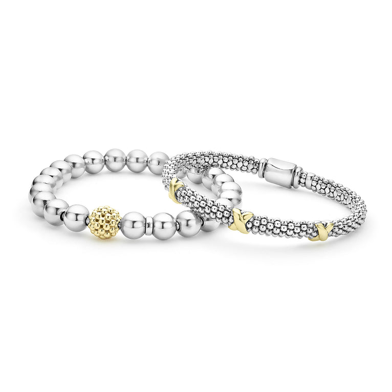 A LAGOS exclusive. An ideal gift set of two bracelets that can be paired perfectly together or worn on their own.