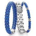 A LAGOS exclusive. Three classic bracelets to layer and make your own. One best-selling sterling silver Caviar stretch bead bracelet. One ultramarine ceramic Caviar bracelet. One ultramarine ceramic caviar bracelet accented by sterling silver station