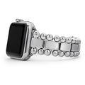 Smart Caviar Silver Smart Caviar Link Gift Set features a modern smartwatch with a polished stainless-steel bracelet, showcasing LAGOS's signature elegance and quality craftsmanship.
