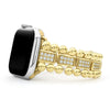 Created exclusively for your Apple Watch®, this watch bracelet is crafted from 18K gold and diamond links. Fits Series 1 through 10 Apple Watch® for the 38mm through 45mm sizes. Watch face sold separately.