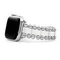 Created exclusively for your Apple Watch®, this watch bracelet is crafted from white ceramic and stainless steel links.