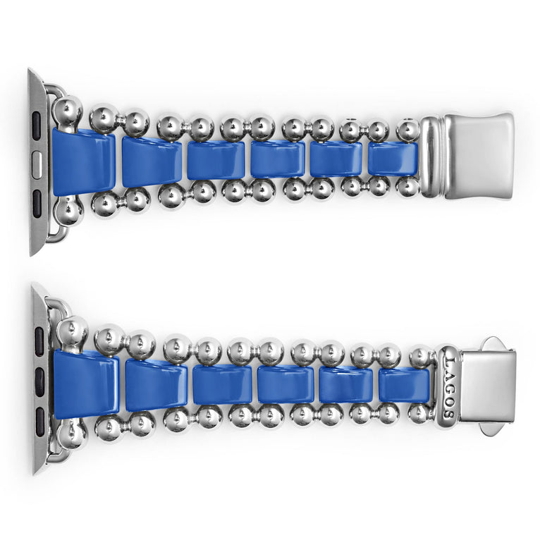 Smart Caviar Ultramarine Ceramic and Stainless Steel Watch Bracelet-42-49mm