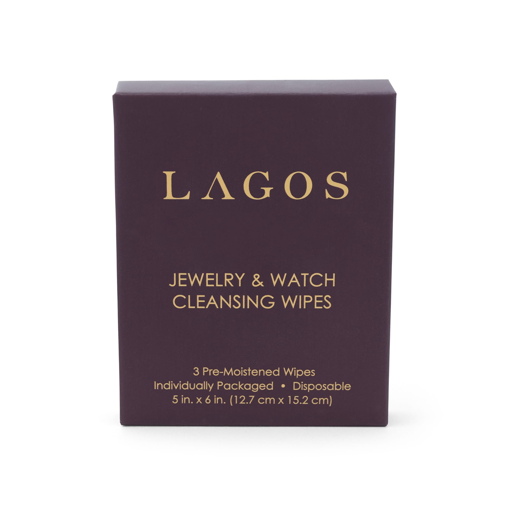 Our exclusive Jewelry & Watch Cleansing Wipes are designed to expertly clean all types of LAGOS jewelry. Removes built-up grime and oils. Pre-moistened with cleaning formula. One wipe can clean multiple pieces. Compact size is perfect for cleaning on