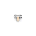 One individual 18K rose gold and stainless steel link to lengthen your Smart Caviar bracelet.