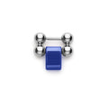 One individual ultramarine ceramic and stainless steel link to lengthen your Smart Caviar bracelet.