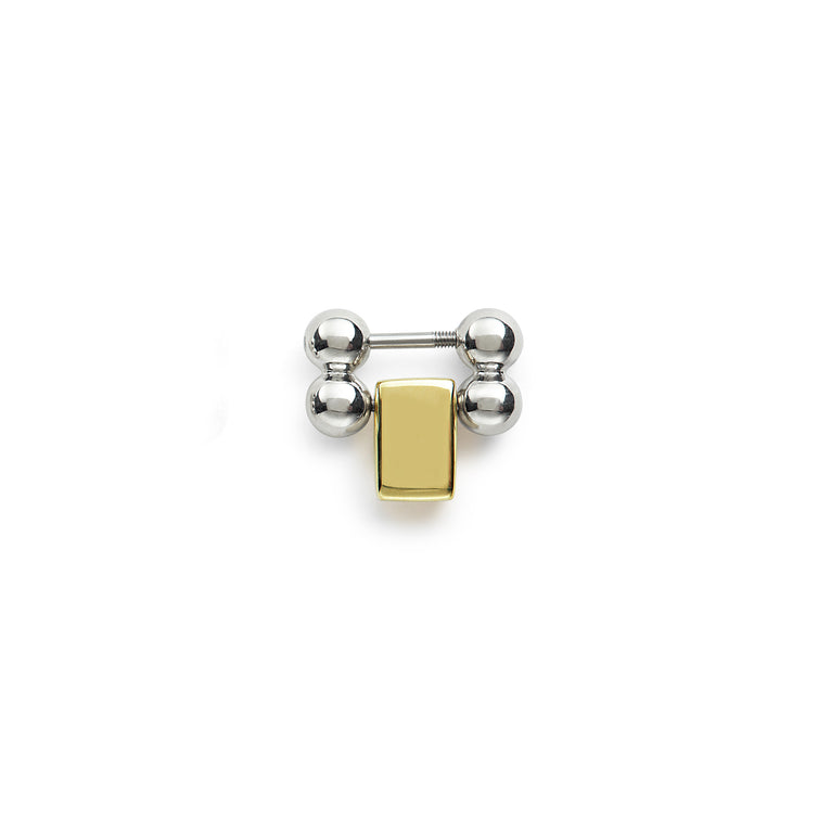 One individual 18K gold and sterling silver link to lengthen your Smart Caviar bracelet.