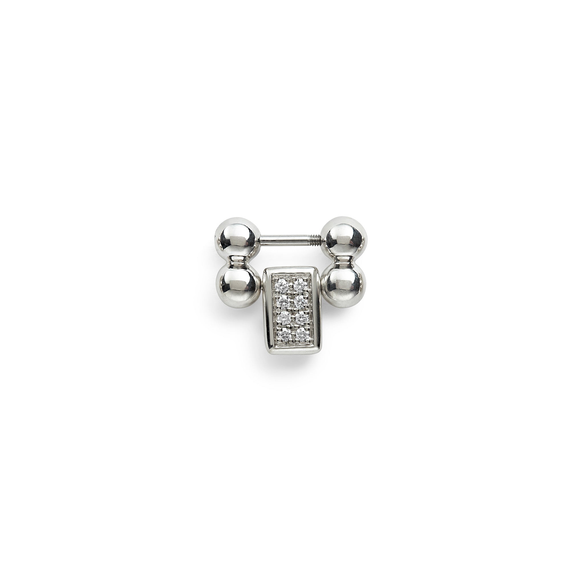 One individual sterling silver and diamond link to lengthen your Smart Caviar bracelet. LAGOS diamonds are the highest quality natural stones.