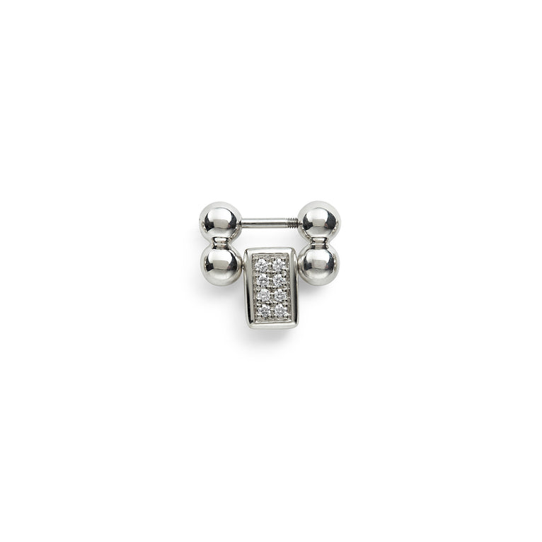 One individual sterling silver and diamond link to lengthen your Smart Caviar bracelet. LAGOS diamonds are the highest quality natural stones.